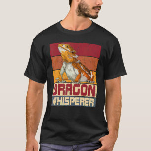 Bearded Dragon Whisperer Vintage Lizard Reptile T-Shirt