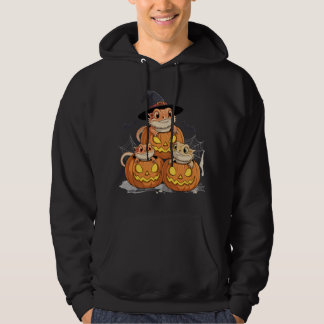 Bearded Dragons in Halloween Pumpkins Hoodie