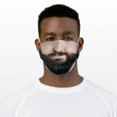 Bearded Dude Adult Cloth Face Mask (Worn)