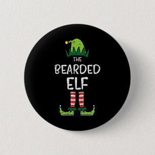 Bearded Elf Matching Christmas For Family Uncle Da Button