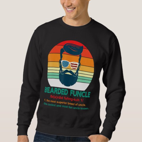 Bearded Funcle  Bearded Uncle Sweatshirt