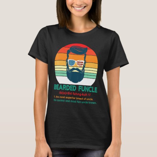 Bearded Funcle  Bearded Uncle T_Shirt