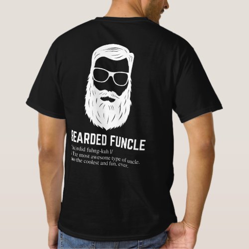 Bearded Funcle Funny Uncle Definition T_Shirt