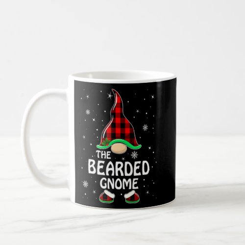 Bearded Gnome Buffalo Plaid Matching Family Christ Coffee Mug