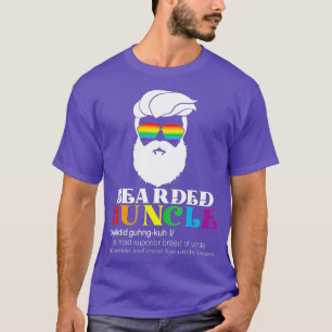 Bearded Guncle Guncle Definition For Gay Uncle T-Shirt