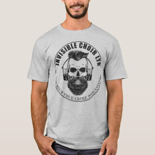 Bearded Hipster Skull - Invisible Choir Premium T-Shirt
