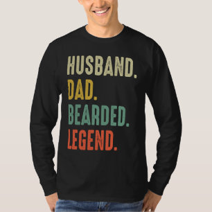 Bearded Husband Dad Beard Legend  Vintage T-Shirt