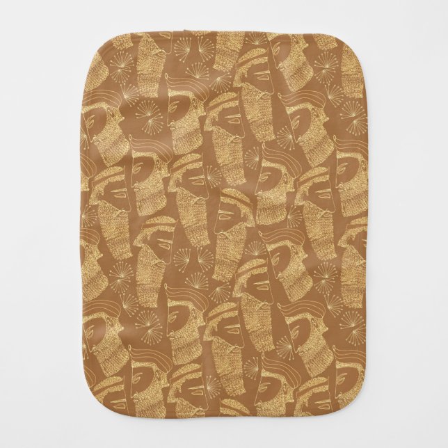 Bearded Kings Baby Burp Cloth (Front)
