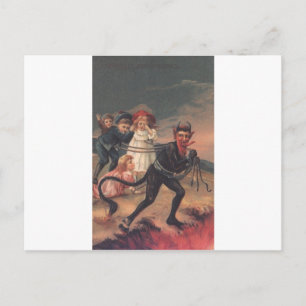 Bearded Krampus Postcard