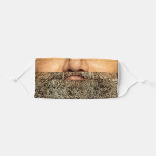 bearded male man adult cloth face mask