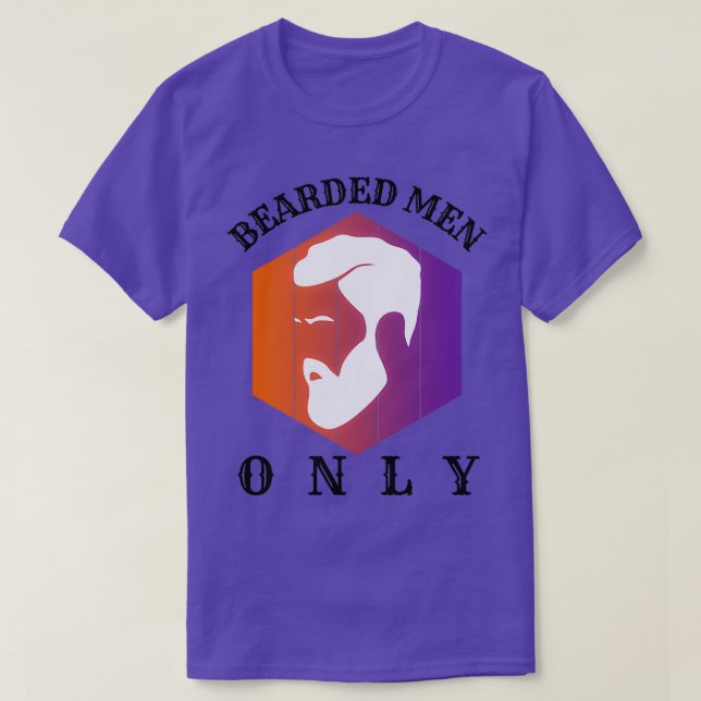 Bearded Men Only 51 T-Shirt (Design Front)