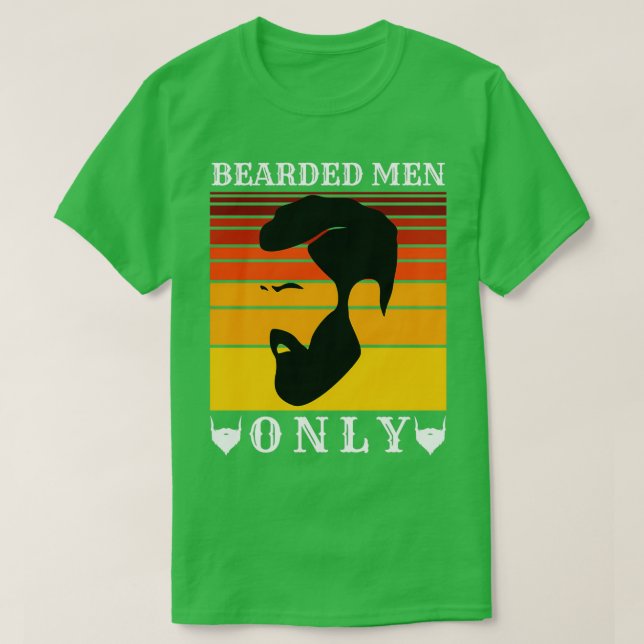 Bearded Men Only 86 T-Shirt (Design Front)