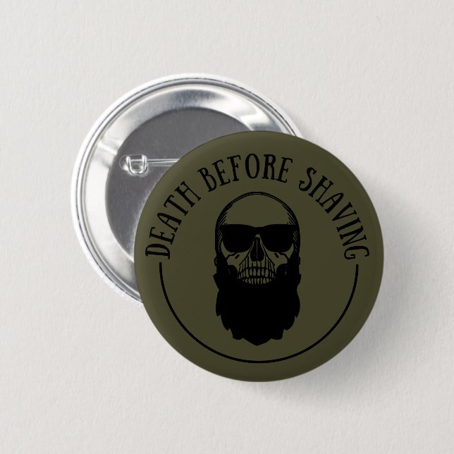 Bearded quotes funny beard sayings gifts button (Front & Back)