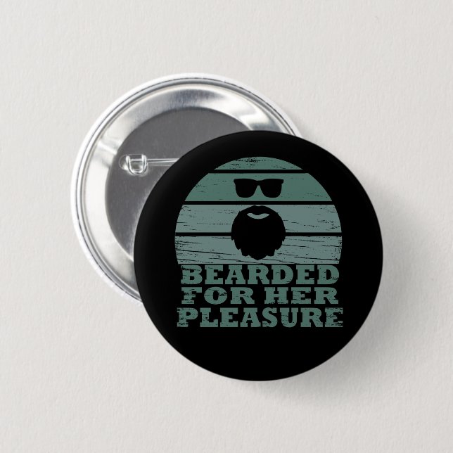 Bearded quotes funny beard sayings gifts button (Front & Back)