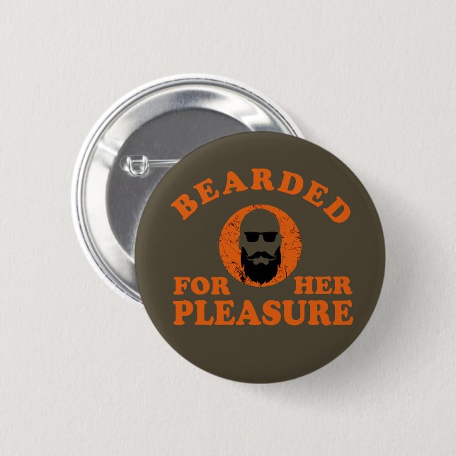 Bearded quotes funny beard sayings gifts button (Front & Back)