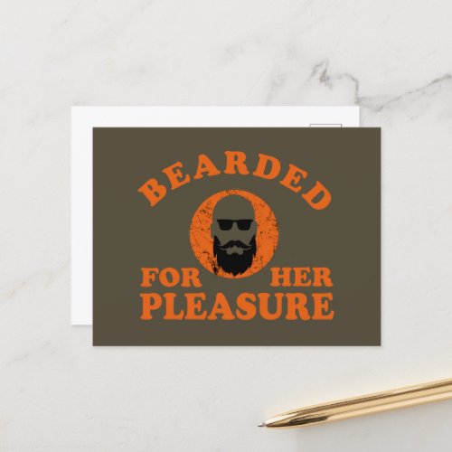 Bearded quotes funny beard sayings gifts holiday postcard