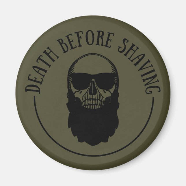 Bearded quotes funny beard sayings gifts magnet (Front)