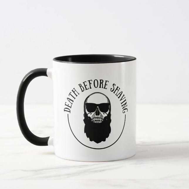 Bearded quotes funny beard sayings gifts mug (Left)