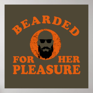 Bearded quotes funny beard sayings gifts poster