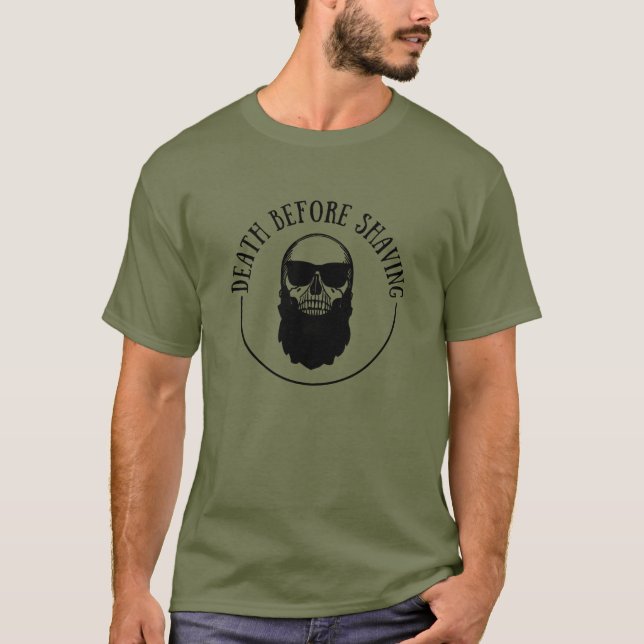 Bearded quotes funny beard sayings gifts T-Shirt (Front)