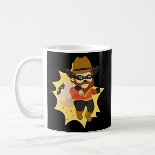 Bearded robber old style  coffee mug