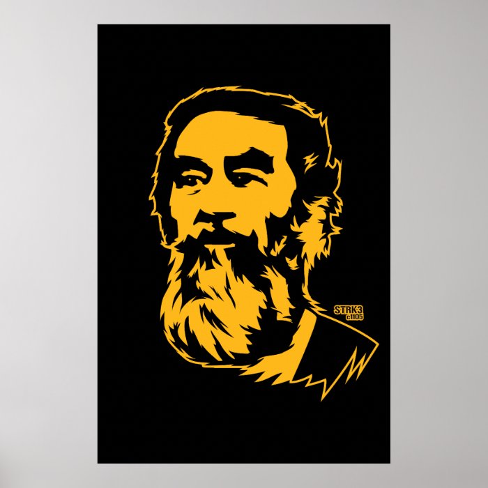 Bearded Saddam Hussein Portrait Poster