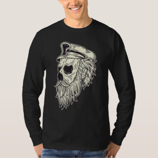 Bearded Skull Heads Grunge Punk Metal T-Shirt