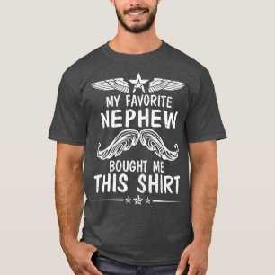 Bearded Uncle Face My Favorite Nephew Bought Me Th T-Shirt