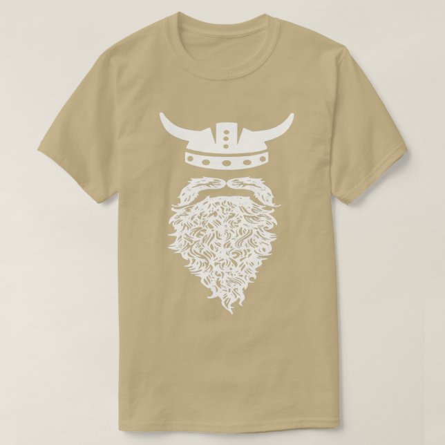 Bearded Viking Hipster Swag Art Design Beard s T-Shirt (Design Front)