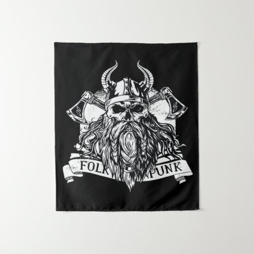 Bearded Viking Warrior Tapestry