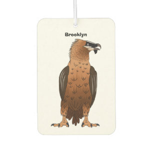 Bearded Vulture cartoon illustration Air Freshener