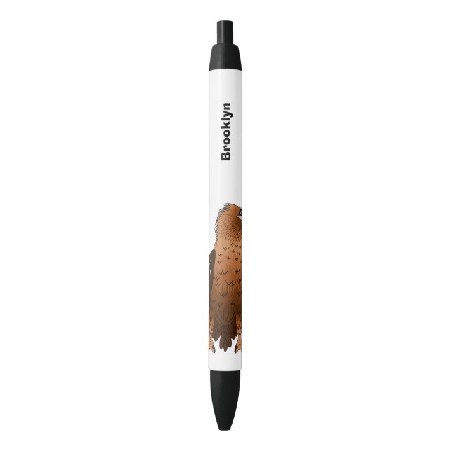 Bearded Vulture cartoon illustration  Pen (Front Vertical)