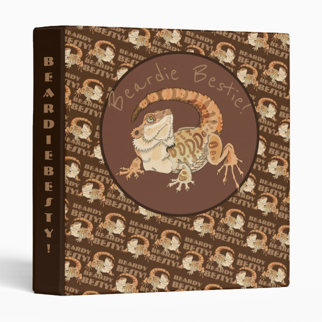 Beardie Bestie! 3 Ring Binder (Front/Spine)