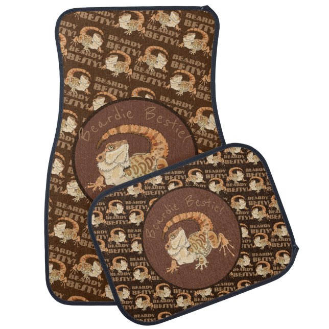 Beardie Bestie!  Car Floor Mat (Set)