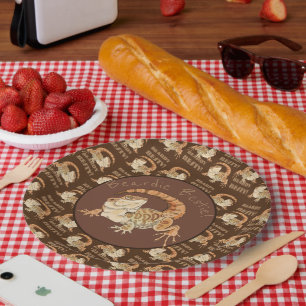 Beardie Bestie! Paper Plates