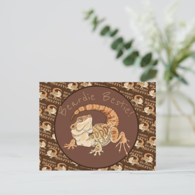 Beardie Bestie! Postcard (Standing Front)