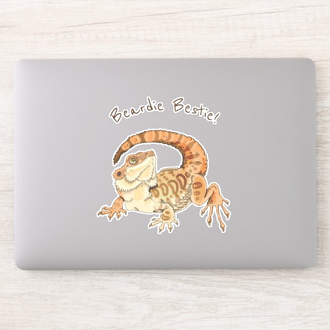 Beardie Bestie Sticker (Computer)