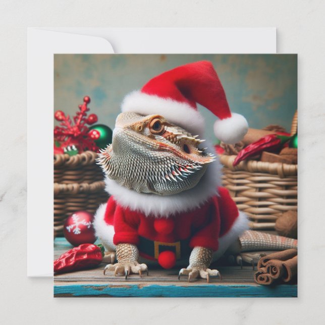 Beardie Christmas Card (Front)