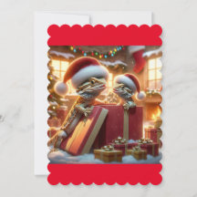 Beardie Christmas Card