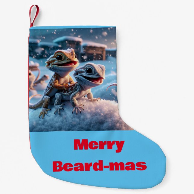 Beardie Christmas Stocking (Front)