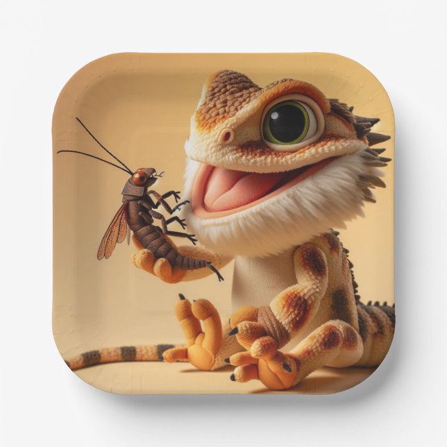 Beardie Num Num Plate (Front)