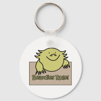 Beardies Rule! Keychain