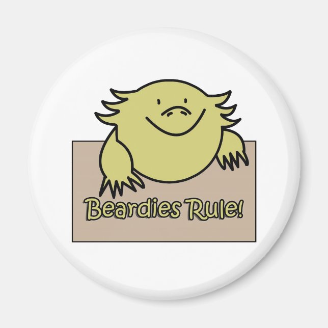 Beardies Rule! Magnet (Front)