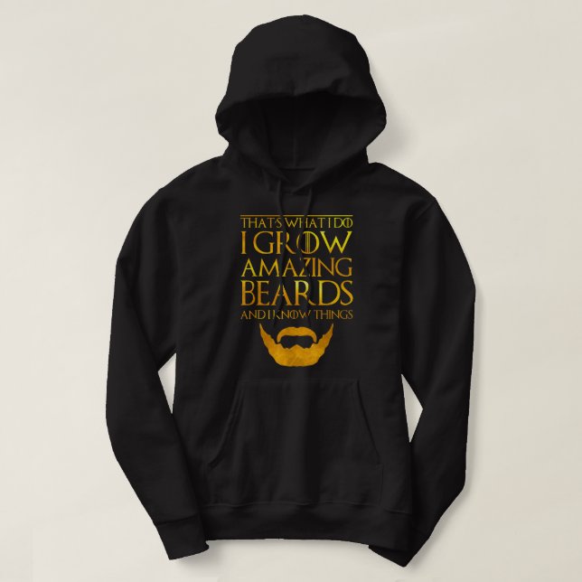 Beardiful T-Shirt Beardy Beard Bearded Bastard for Hoodie (Design Front)