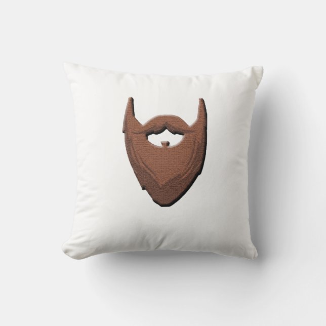 Bearding is a way of life! throw pillow (Front)