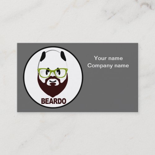 Beardo panda business card
