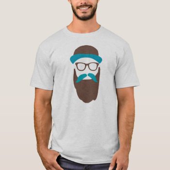 Beardo T-shirt by summermixtape at Zazzle