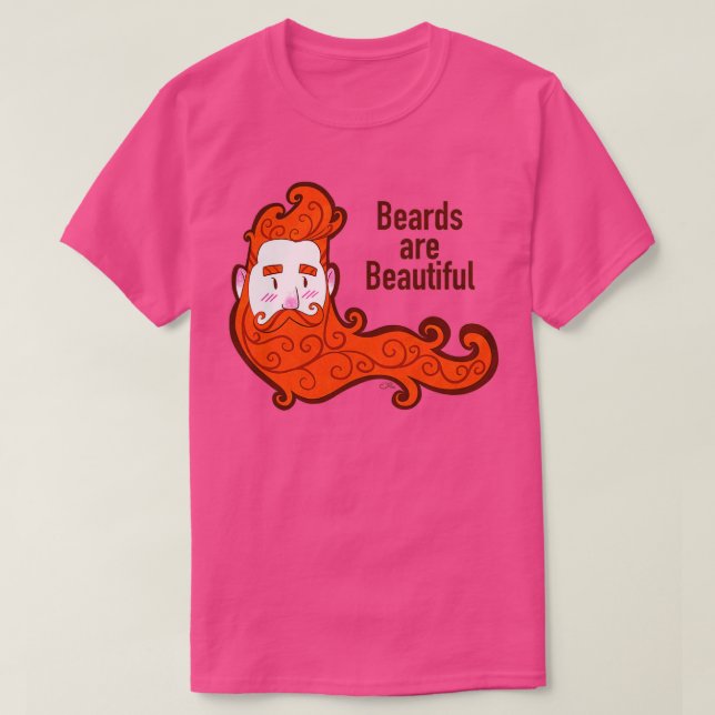 Beards are Beautiful Classic TShirt (Design Front)