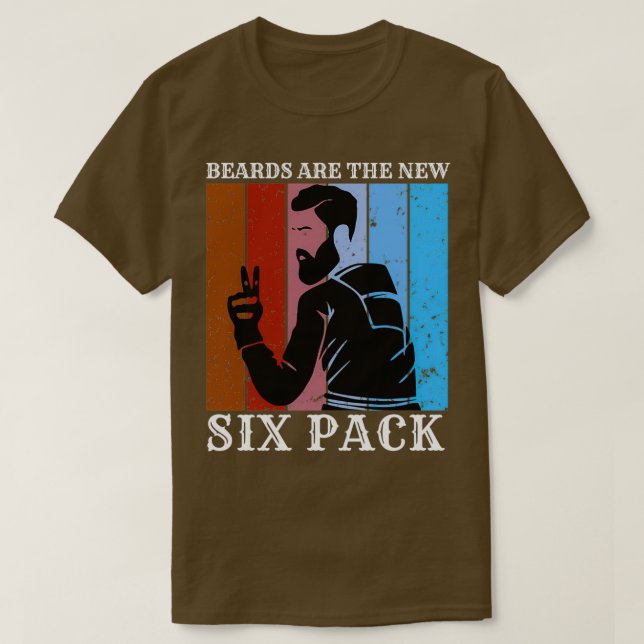 Beards Are The New Six Pack 35 T-Shirt (Design Front)