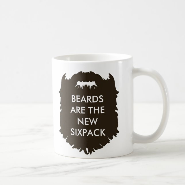 beards are the new sixpack bestselling beard mug (Right)